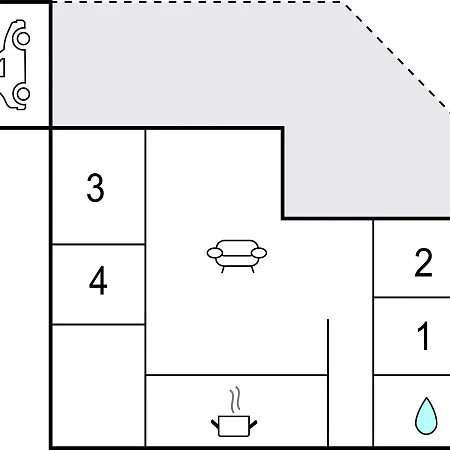 Feriehus Lovely In With Kitchen *